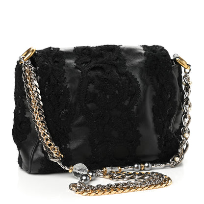 Dolce & Gabbana Lace Miss Charles Evening Bag Black 3 of 8