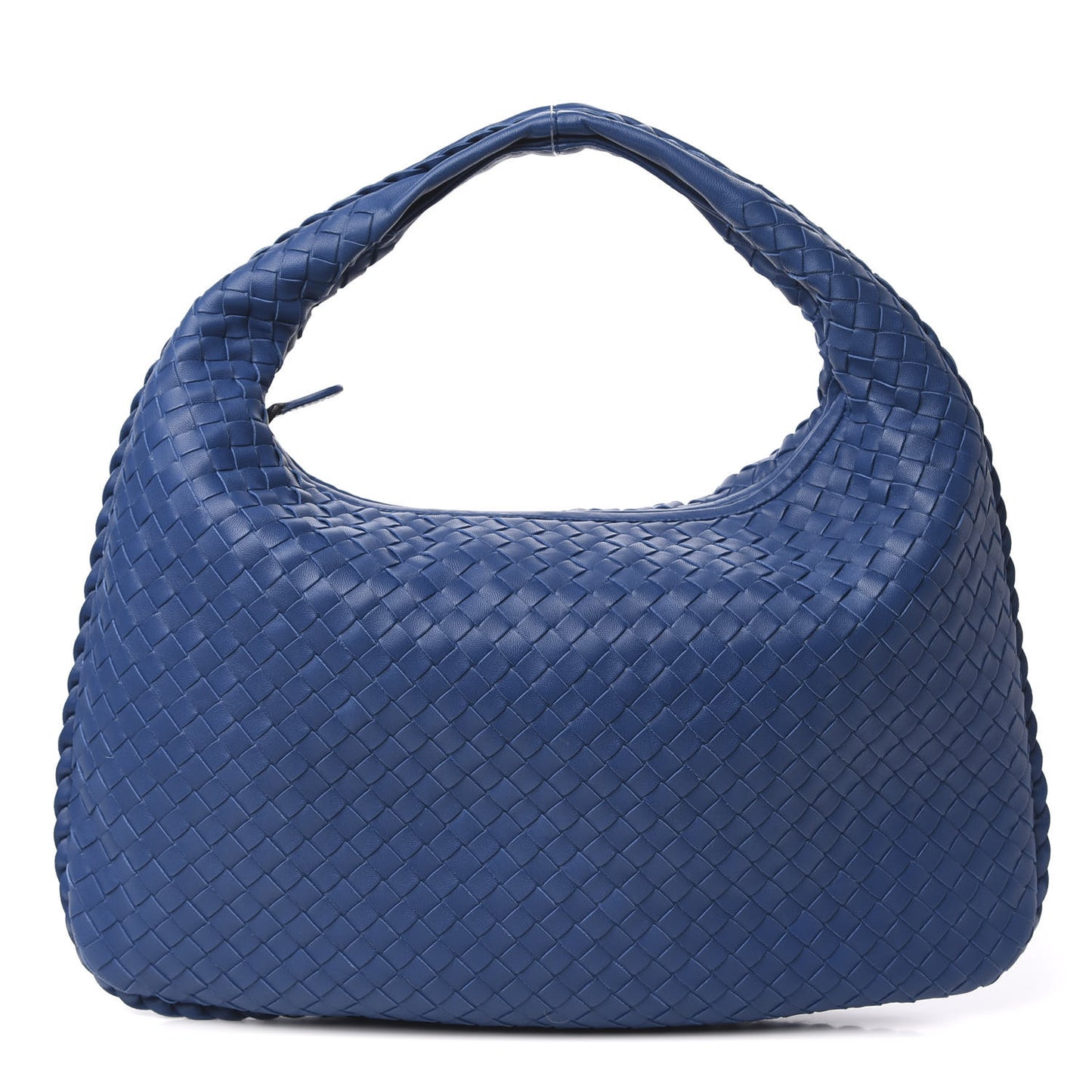 Nappa Intrecciato Medium Veneta Hobo Blue