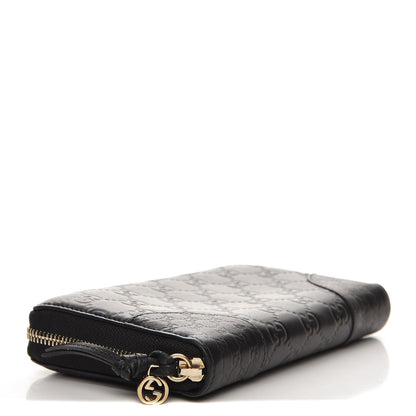 Gucci Guccissima Signature Microguccissima Bree Zip Around Wallet Black 4 of 8