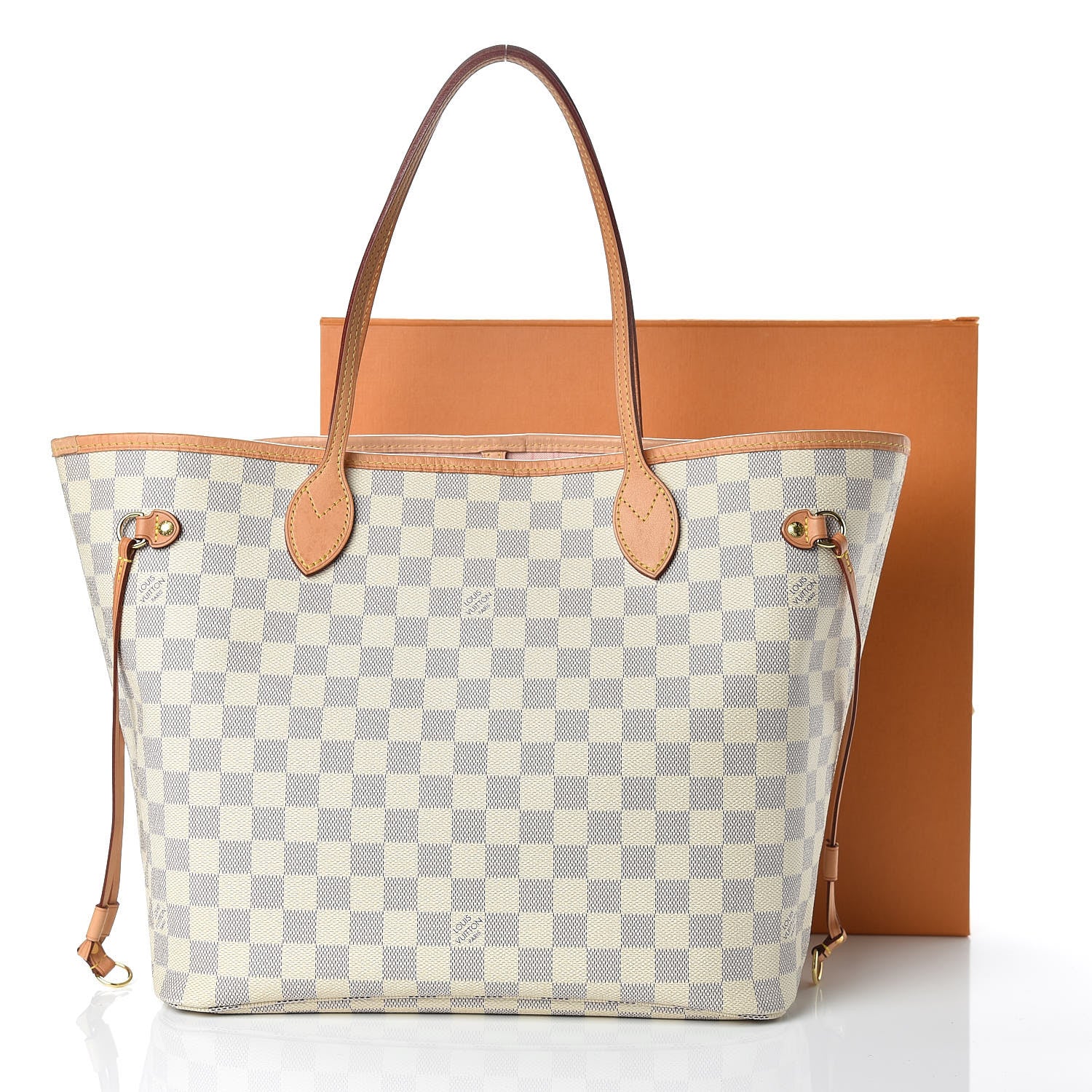 Louis Vuitton Damier Azur Neo Neverfull MM Rose Ballerine 20 of 20