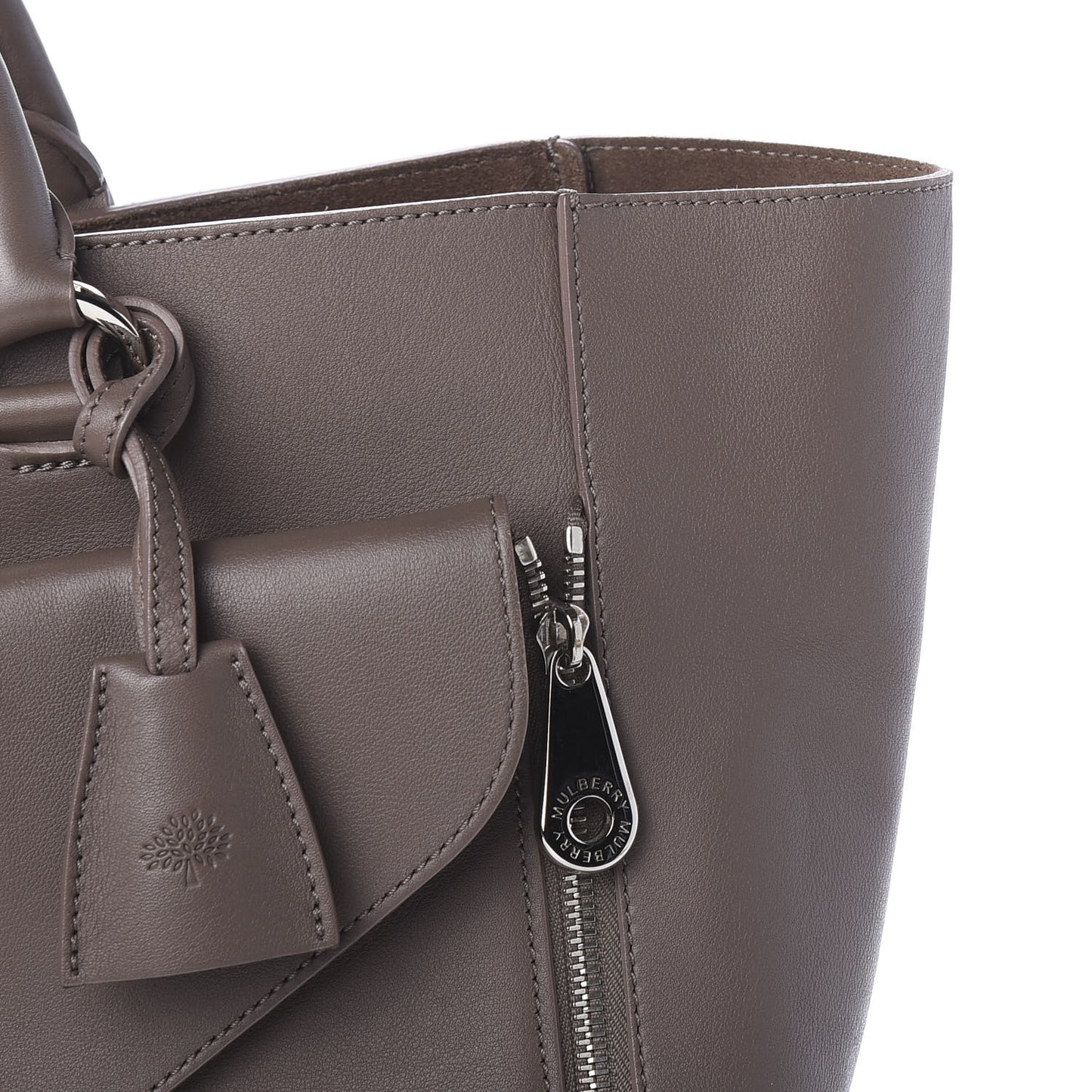 Silky Calf Medium Willow Tote Taupe