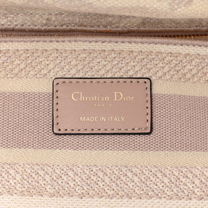Christian Dior Canvas Toile De Jouy Reverse Embroidered Medium Lady D-Lite Rose 6 of 12