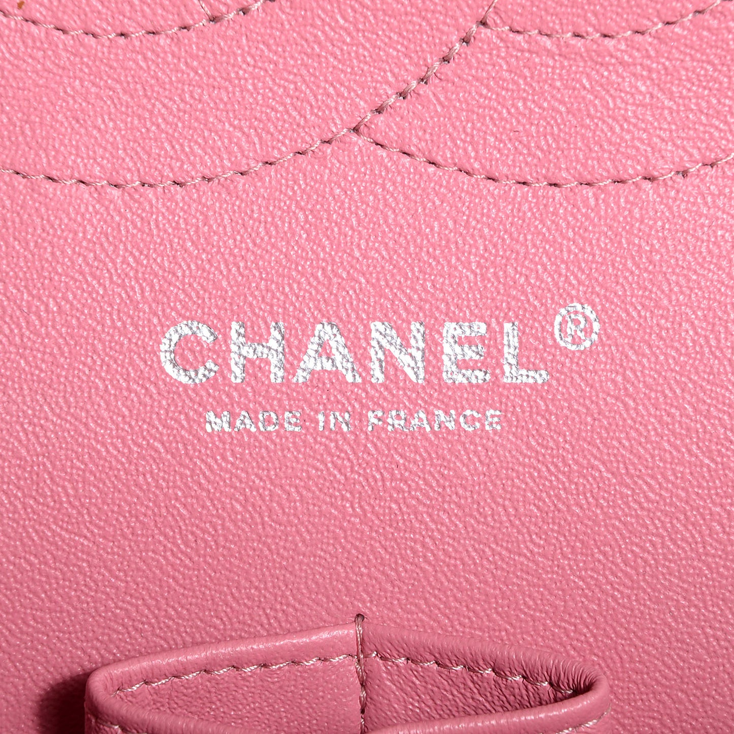 Lambskin Quilted Jumbo Double Flap Pink
