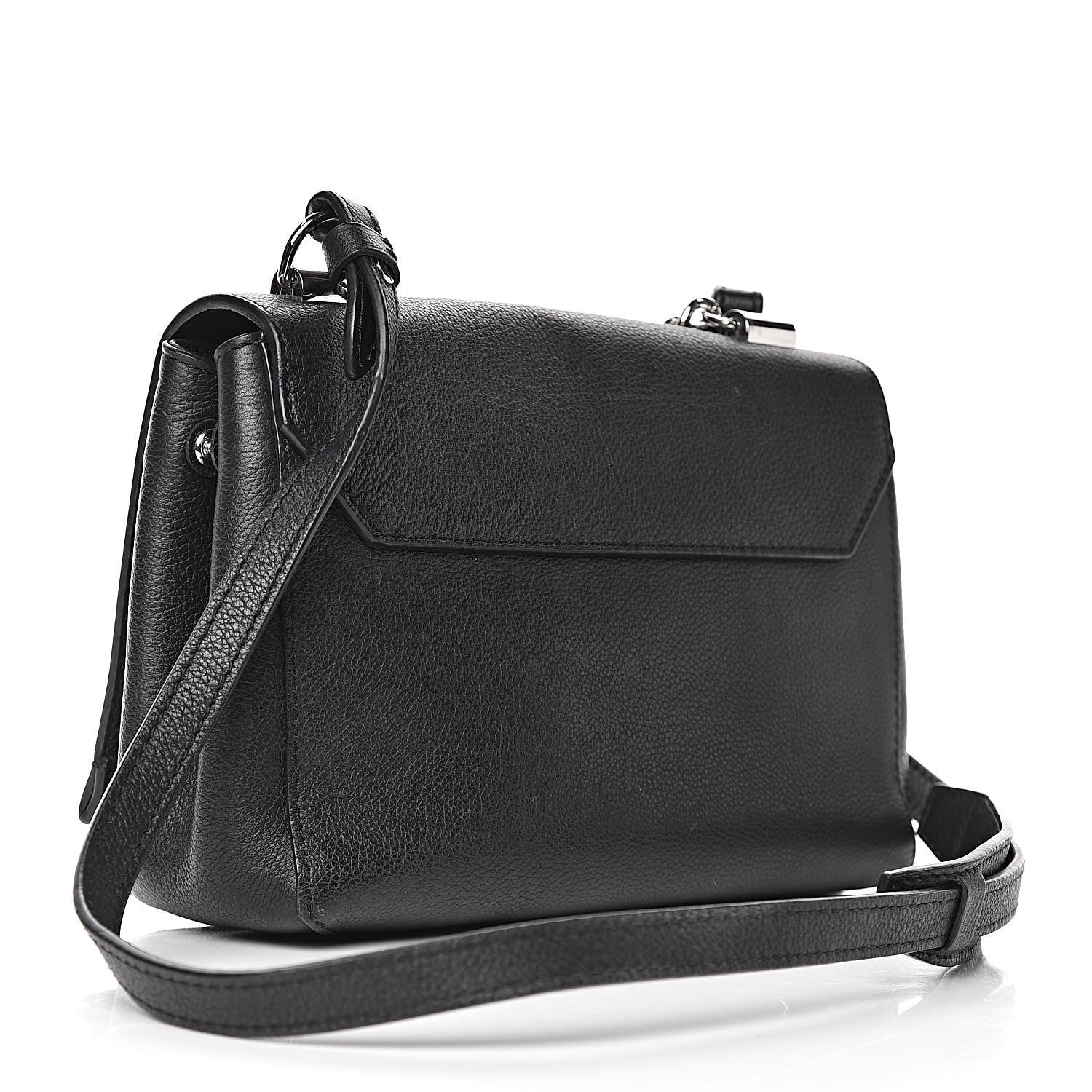 Louis Vuitton Calfskin Lockme II Chain Bag BB Black 3 of 17