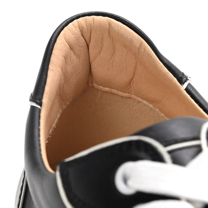 Christian Louboutin Calfskin Womens Vieirissima Flat Sneakers 39 Black White 8 of 11