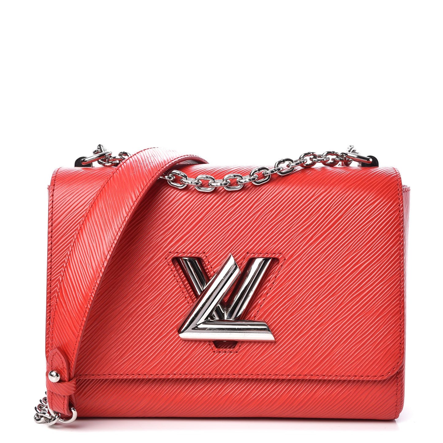 Epi Twist Shoulder Bag MM Coquelicot