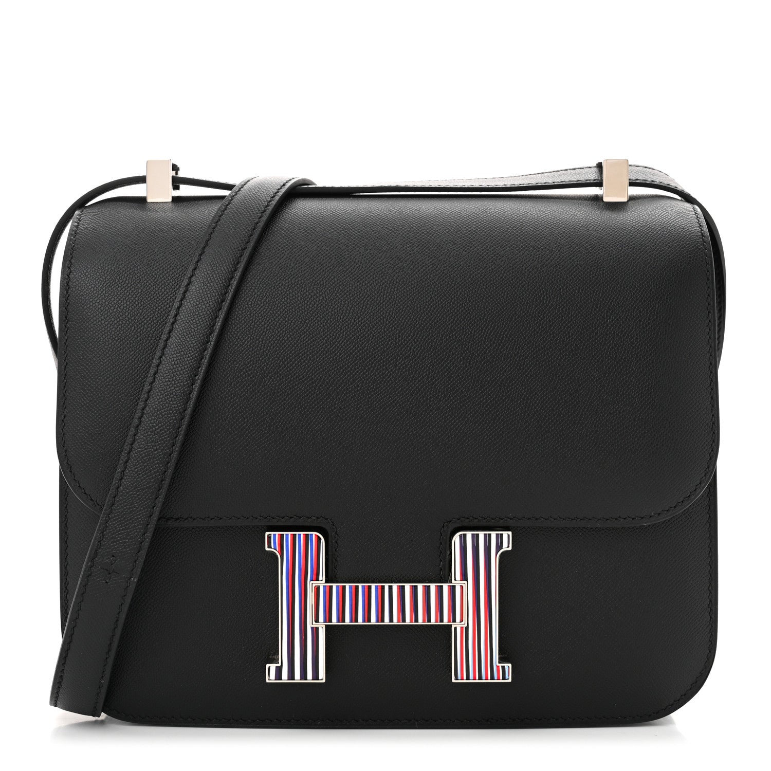 Hermes Grained Monsieur Optique Enamel Constance 24 Black 1 of 12