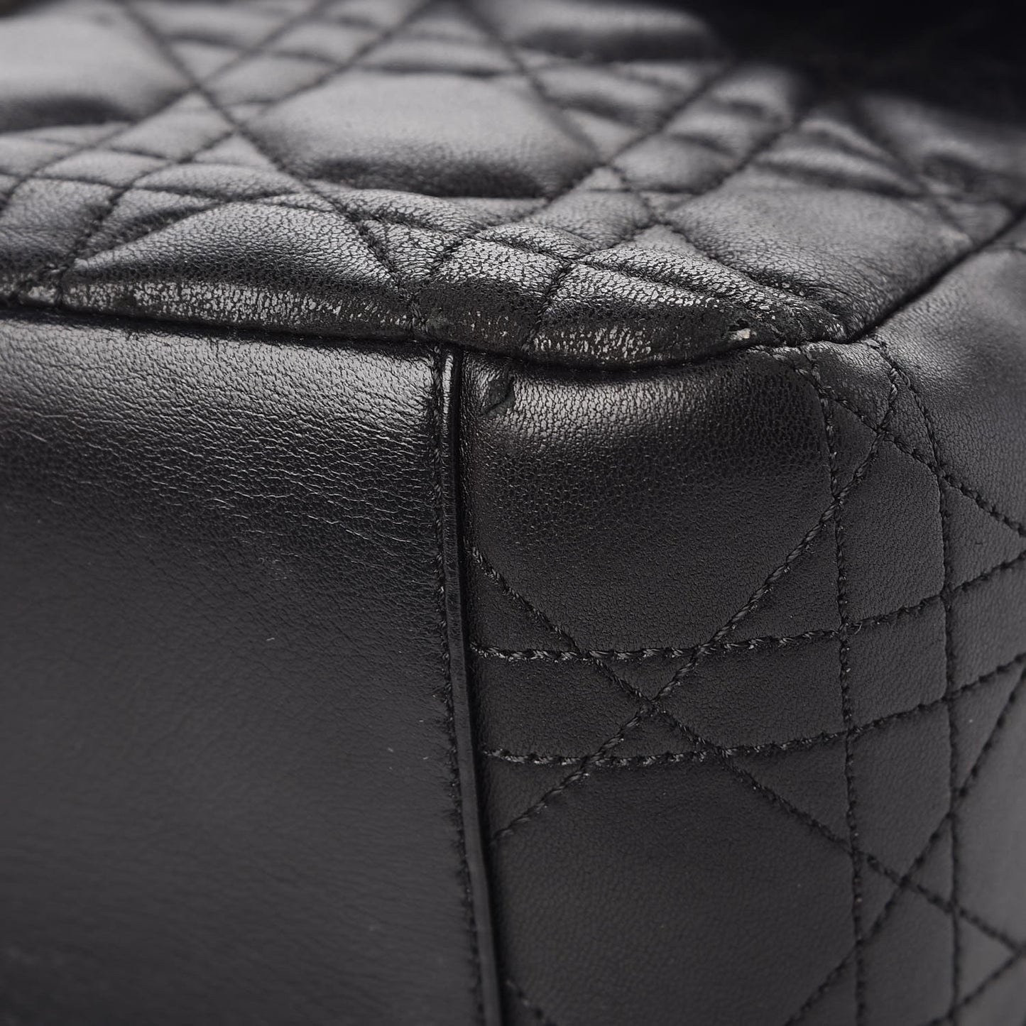 Lambskin Cannage Small Miss Dior Flap Black