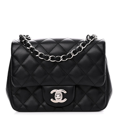 Chanel Lambskin Quilted Mini Square Flap Black 1 of 10