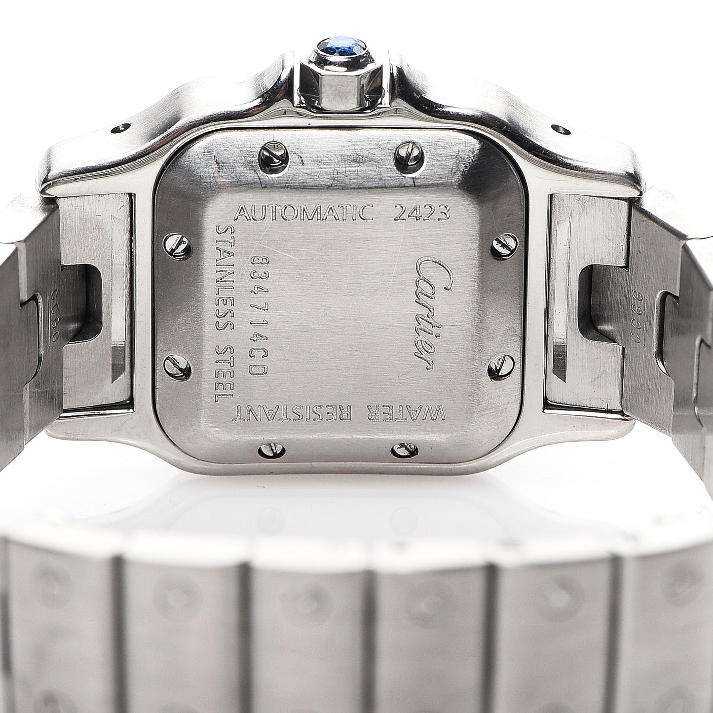 Stainless Steel 24mm Santos de Galbee Automatic Watch
