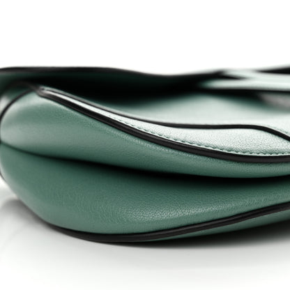Christian Dior Shiny Goatskin Saddle Bag Green 9 of 14