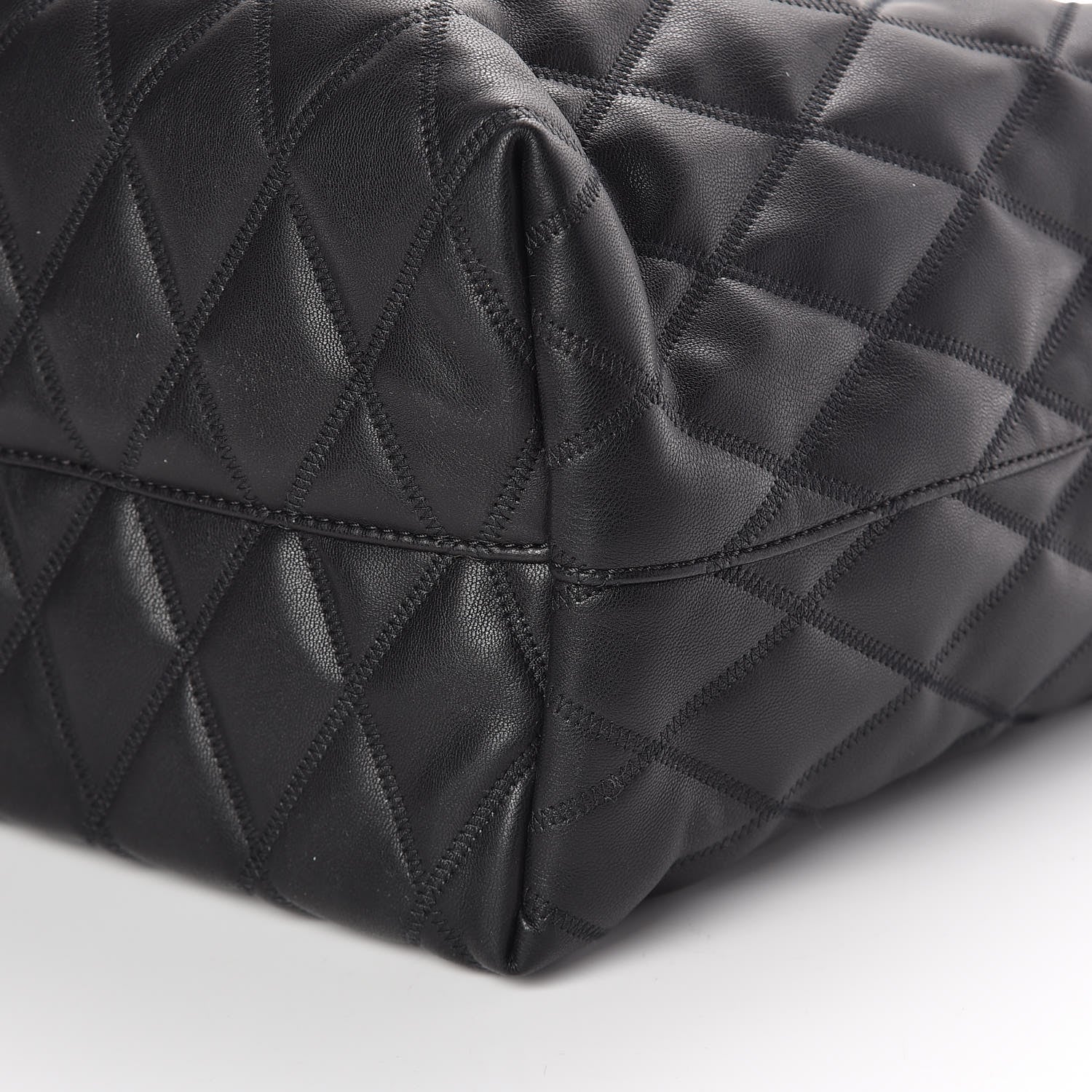 Givenchy Rubber Effect Canvas Quilted Duo Shopper Tote Black 10 of 10