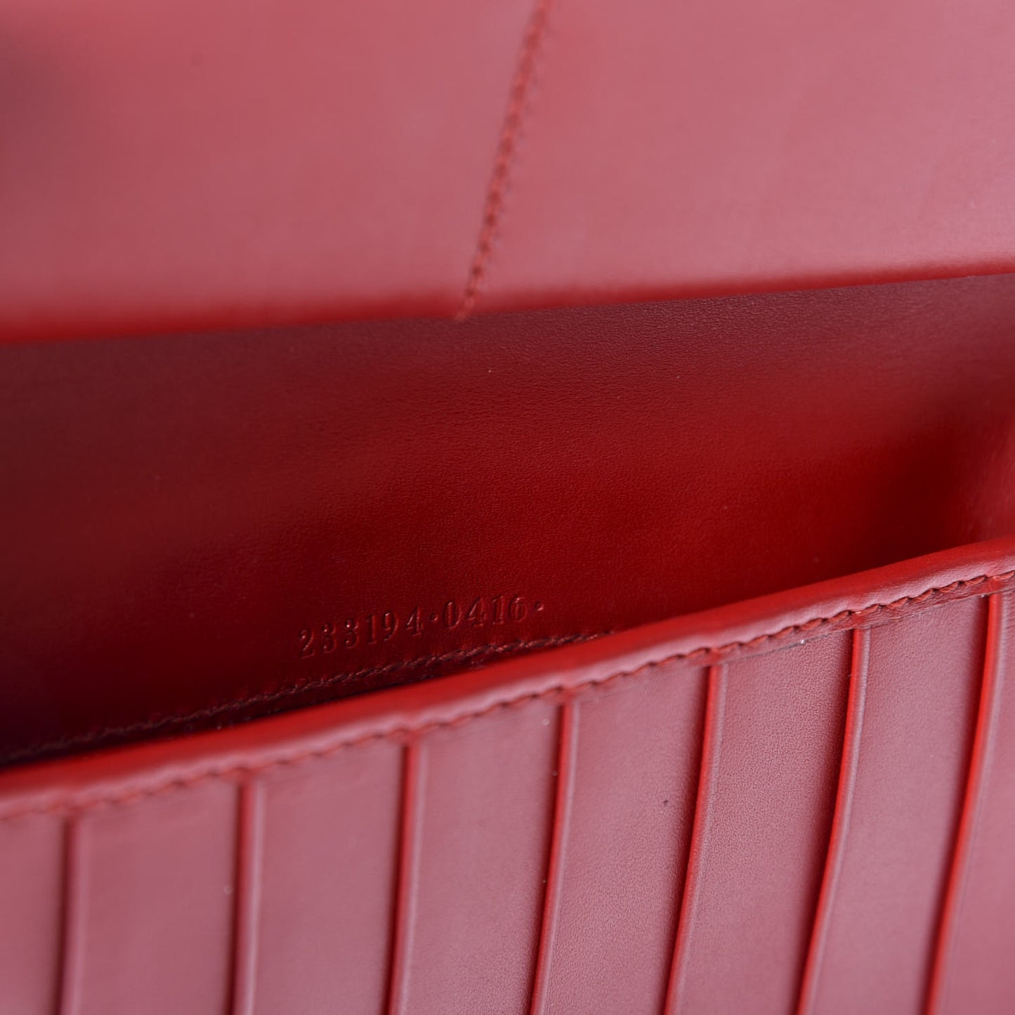 Guccissima Signature Zip Around Organizer Wallet Hibiscus Red