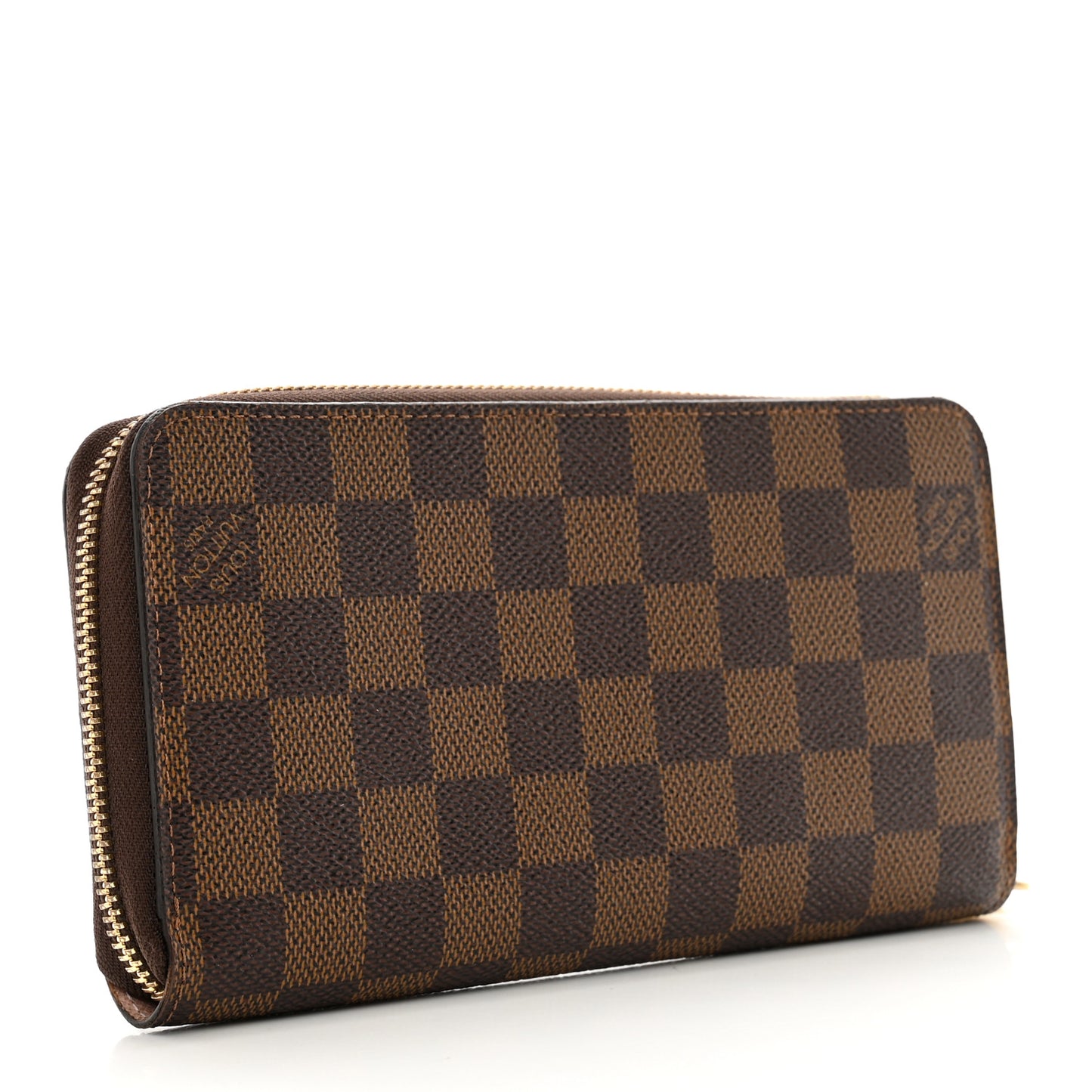 Damier Ebene Zippy Wallet Rose Ballerine