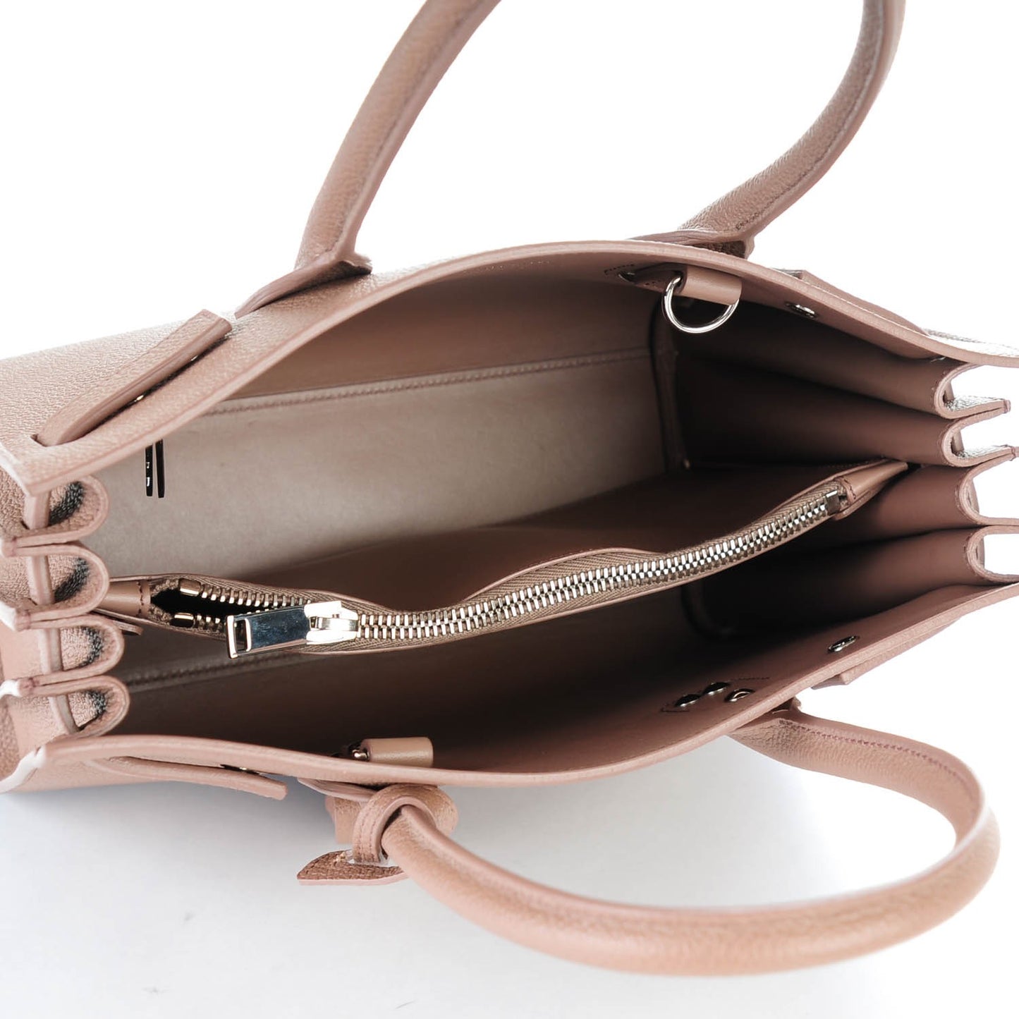 Grained Calfskin Baby Sac De Jour Light Dusty Rose
