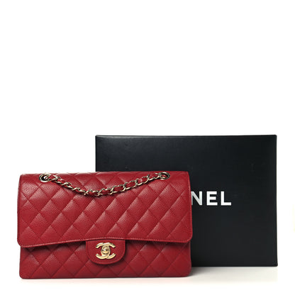 Chanel Caviar Quilted Medium Double Flap Red 11 of 11