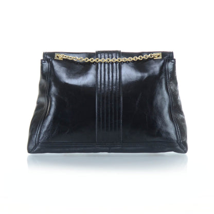 Fendi Vitello Acqua Maxi Baguette Shoulder Bag Black 3 of 11