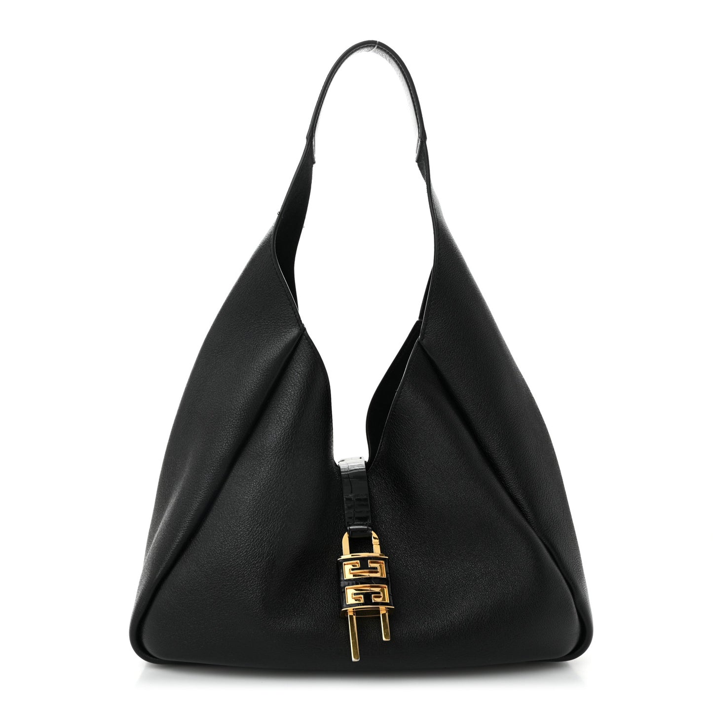 Calfskin Medium G-Lock Hobo Black