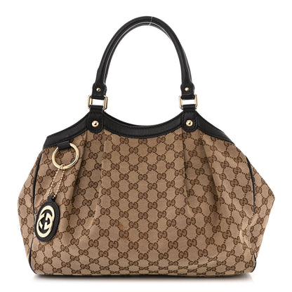 Gucci Monogram Medium Sukey Tote Dark Brown 1 of 12