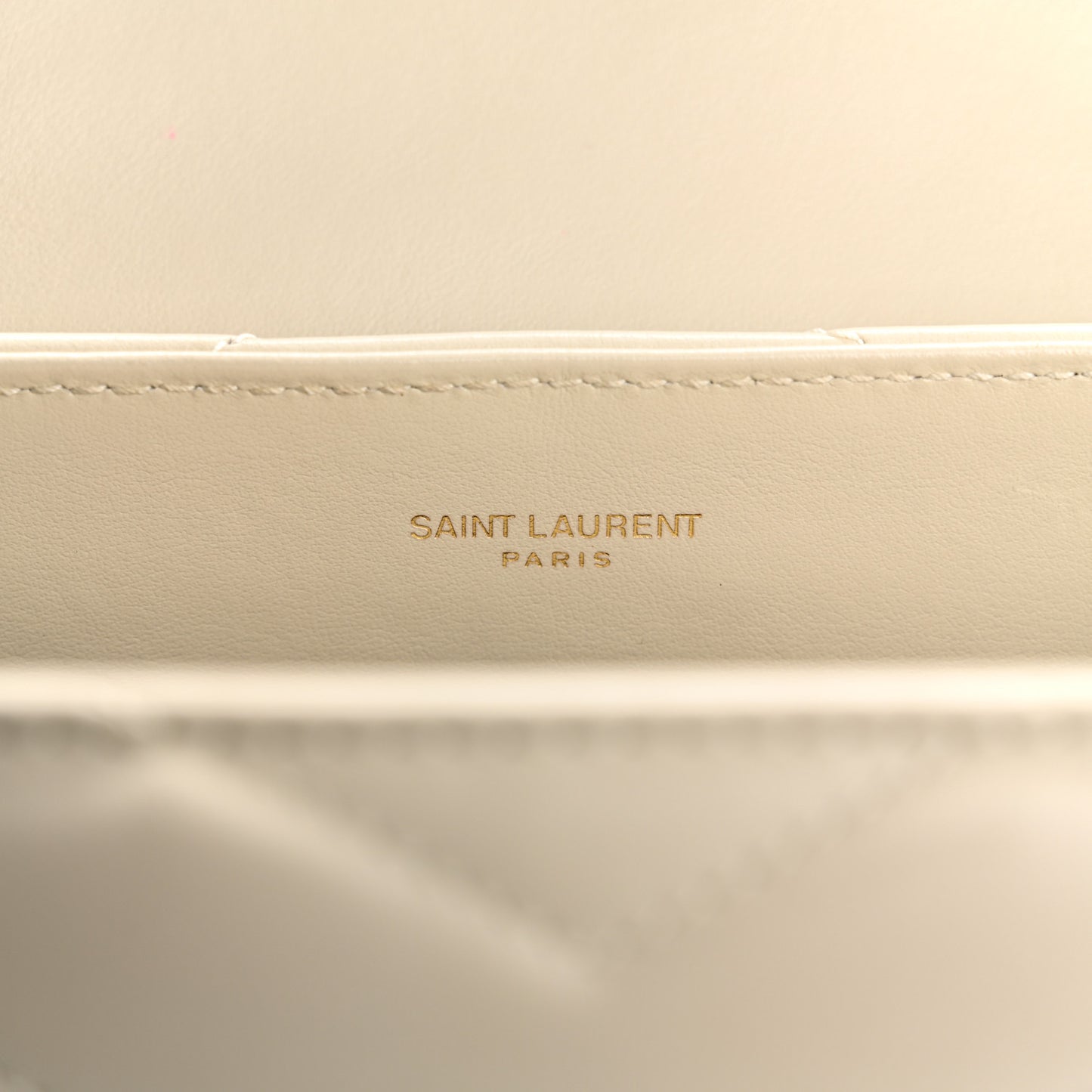 Calfskin Y Quilted Monogram Small Loulou Chain Satchel Crema Soft