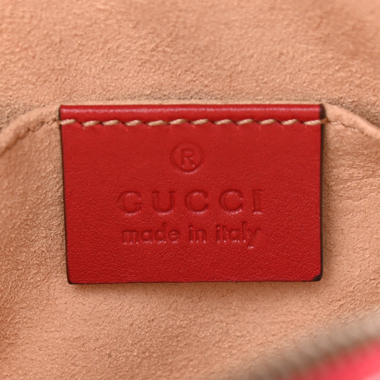 Gucci Calfskin Matelasse GG Marmont Belt Bag 85 34 Hibiscus Red 6 of 9