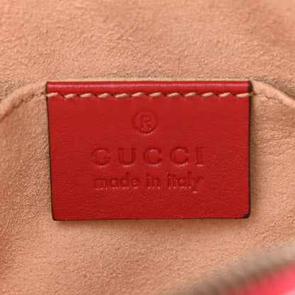 Gucci Calfskin Matelasse GG Marmont Belt Bag 85 34 Hibiscus Red 6 of 9