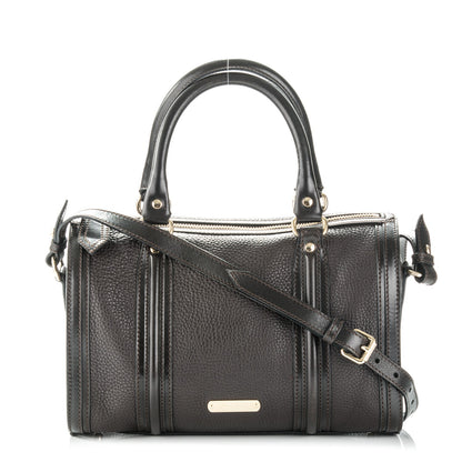 Burberry Grainy Calfskin Medium Alchester Bowling Bag Dark Chocolate 1 of 8