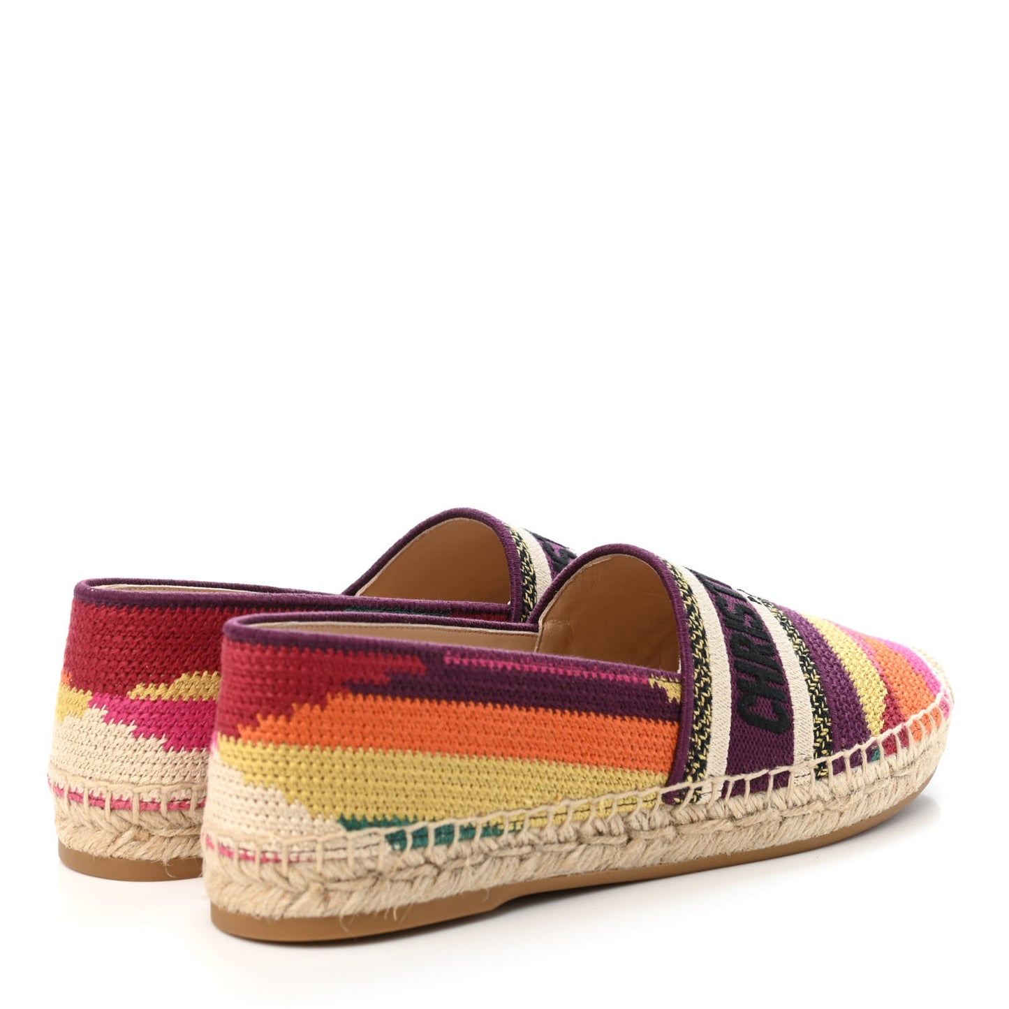 Cotton Embroidered Patchwork Granville Espadrille 37 Multicolor