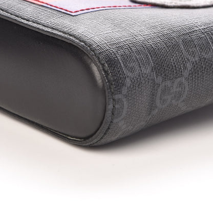 Gucci GG Supreme Monogram Night Courrier Flat Messenger Bag Black Multicolor 8 of 10