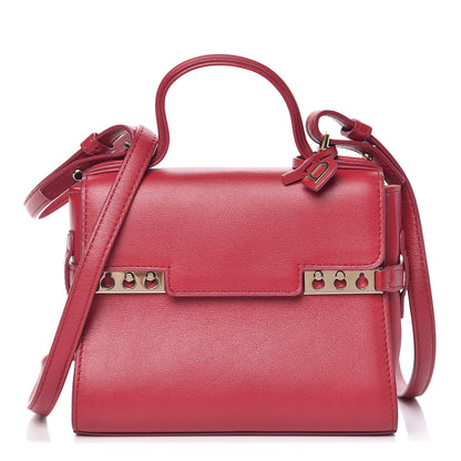 Delvaux Smooth Calfskin Micro Tempete Satchel Framboise 1 of 9