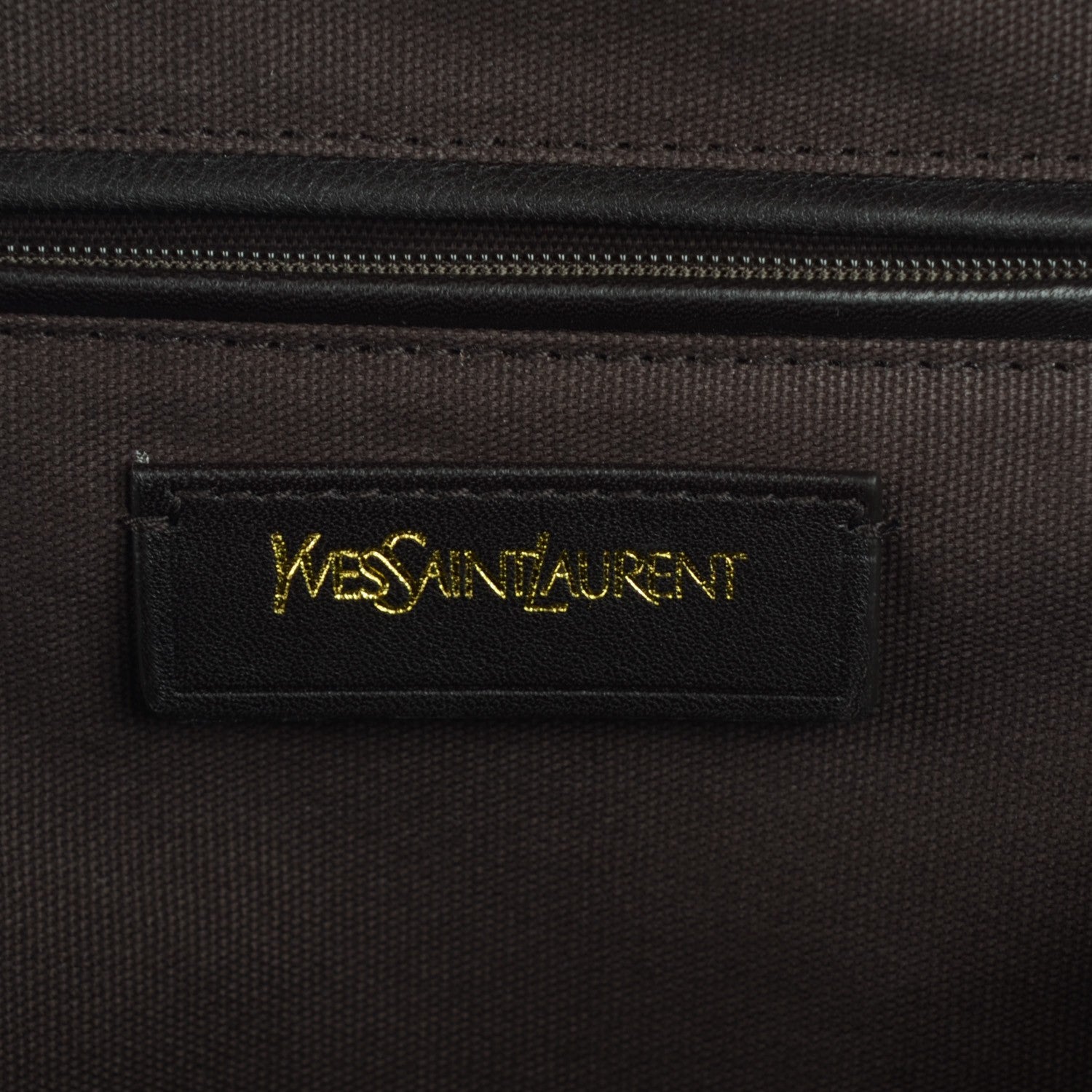 Saint Laurent Pebbled Lambskin Medium Easy Sac Brown 6 of 7
