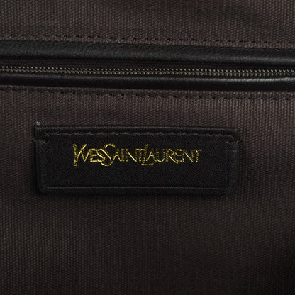 Saint Laurent Pebbled Lambskin Medium Easy Sac Brown 6 of 7