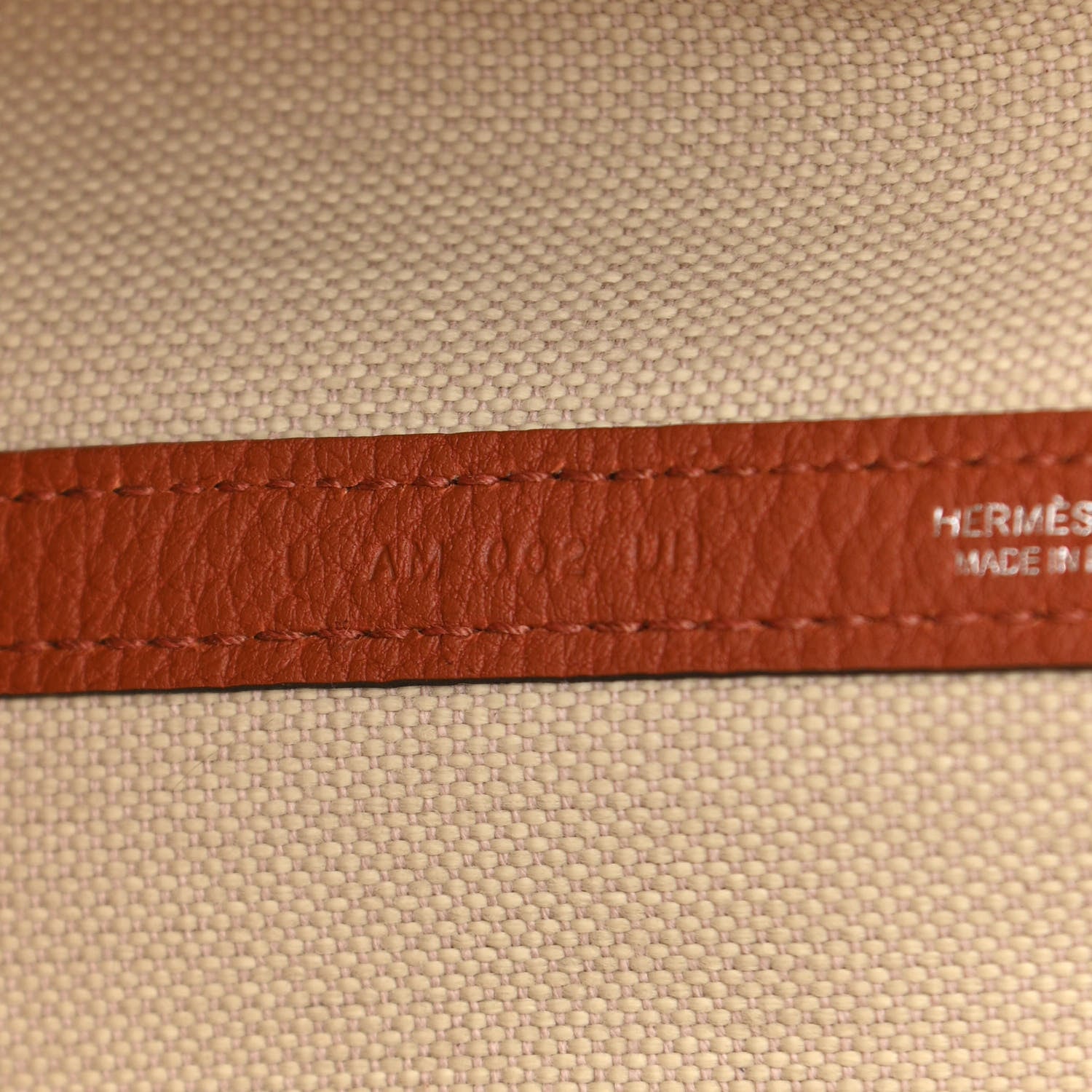 Hermes Twill D Negonda Garden Party 30 TPM Tote Beton Cuivre 7 of 10