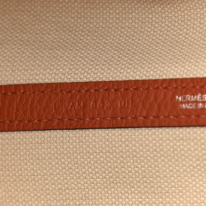 Hermes Twill D Negonda Garden Party 30 TPM Tote Beton Cuivre 7 of 10