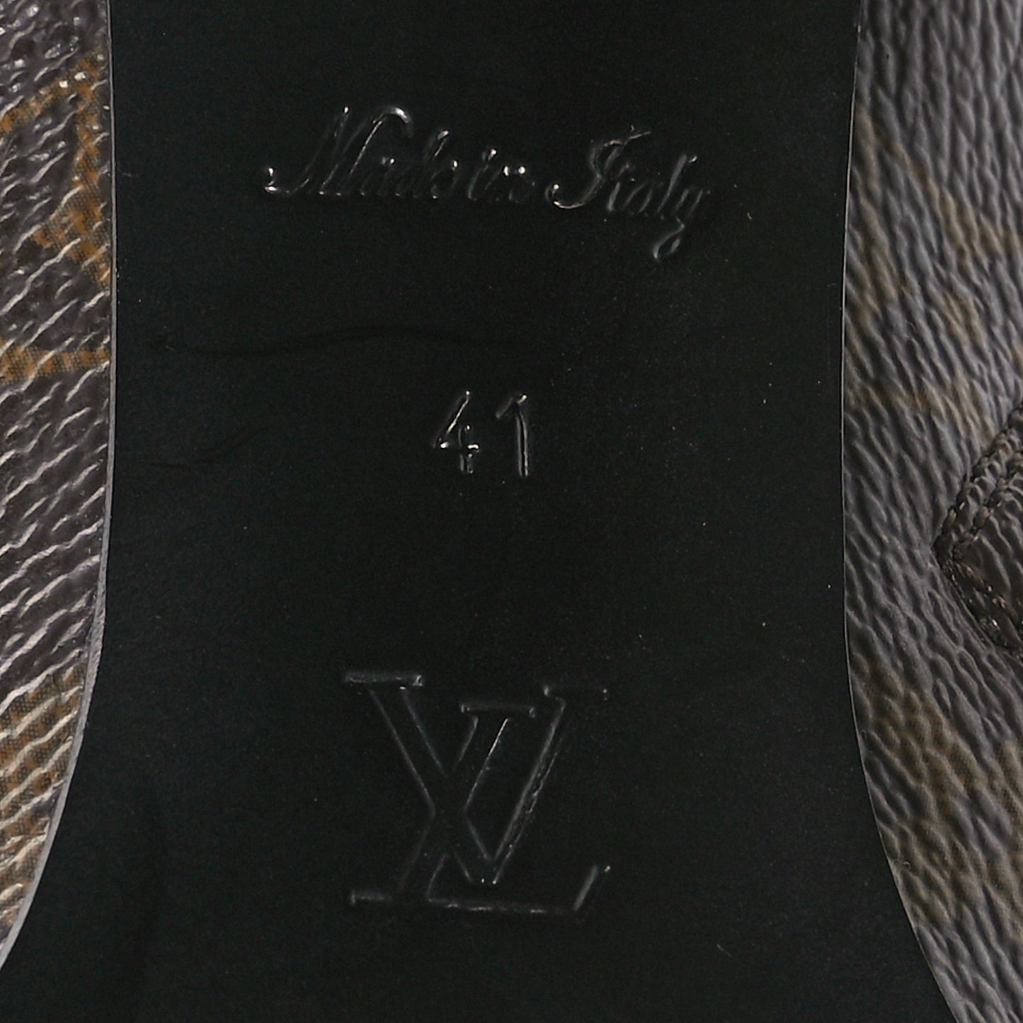 Patent Calfskin Monogram Star Trail Ankle Boots 41 Black