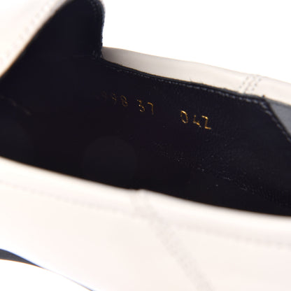 Gucci Lambskin Womens Brixton Horsebit Loafers 37 Mystic White 10 of 11