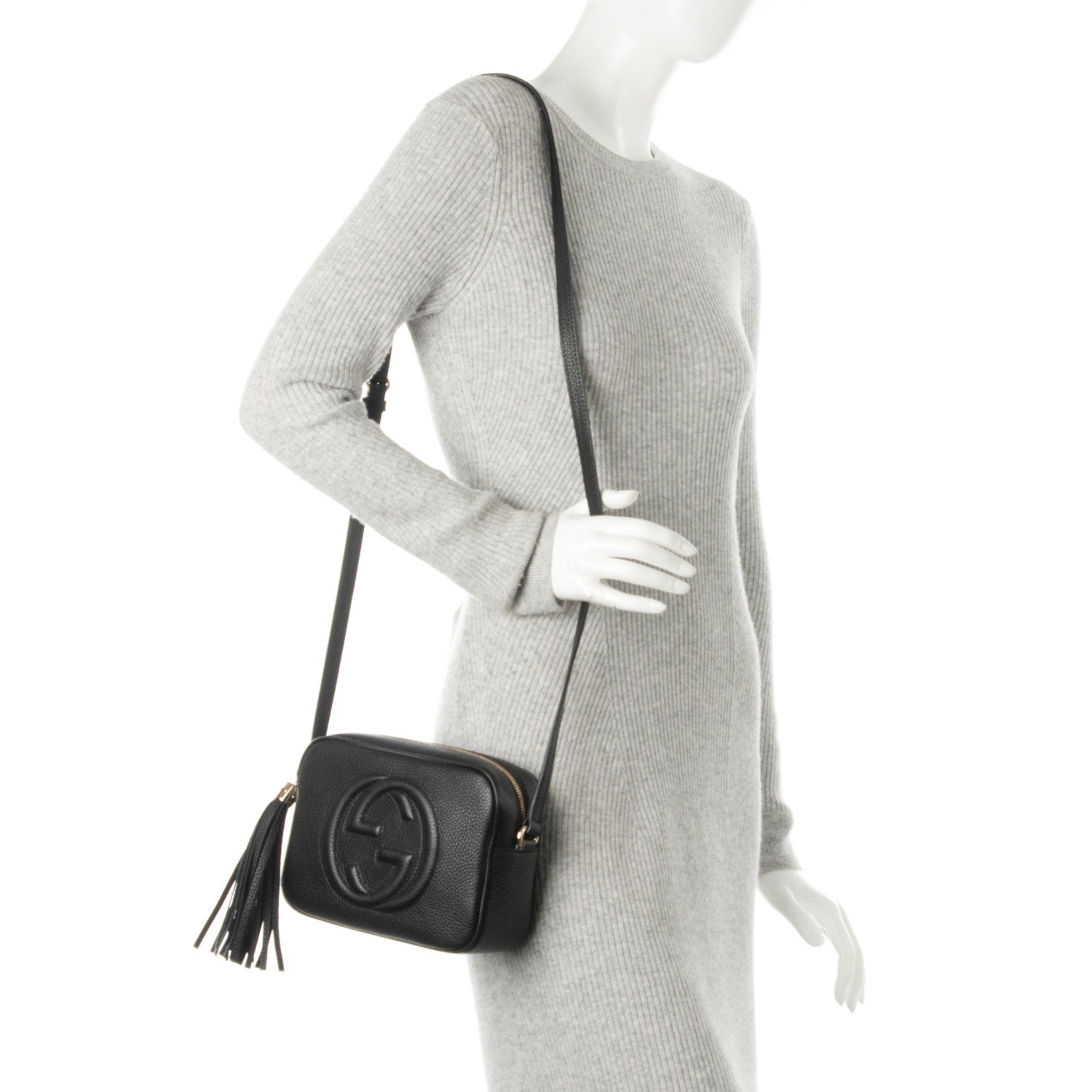 Gucci Pebbled Calfskin Small Soho Disco Bag Black 2 of 7