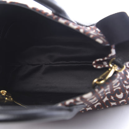 Miu Miu Jacquard Madras Logo Tote Black 6 of 11