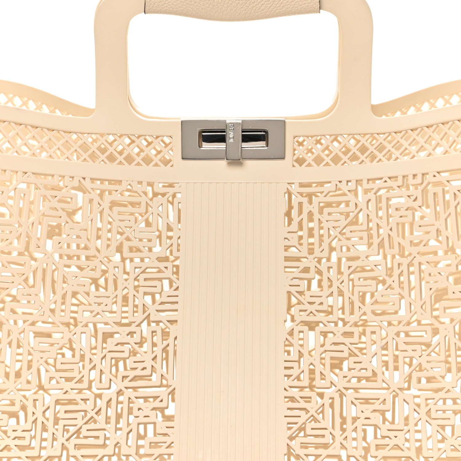 Fendi Recycled Plastic Basket Forty8 Satchel White 7 of 9