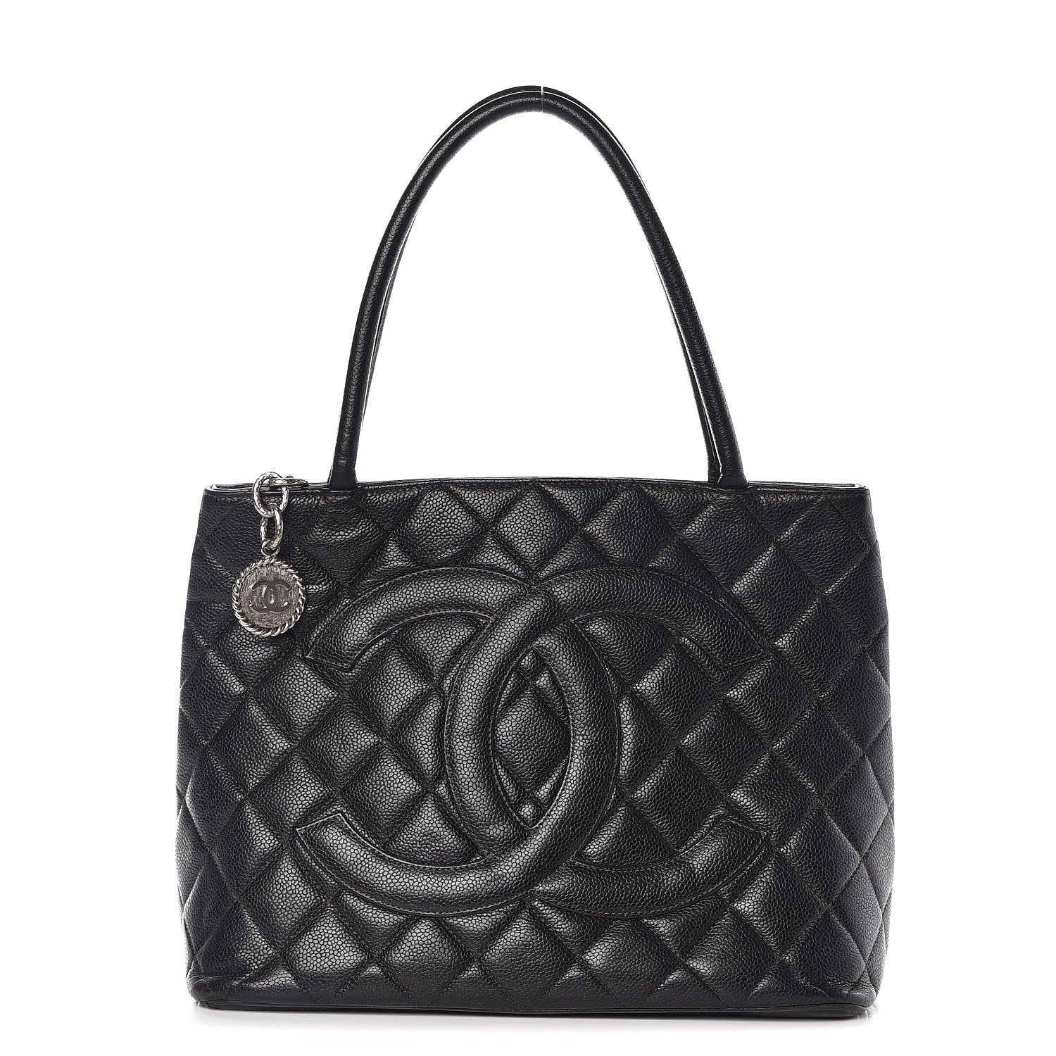 Chanel Caviar Quilted Medallion Tote Black 1 of 7