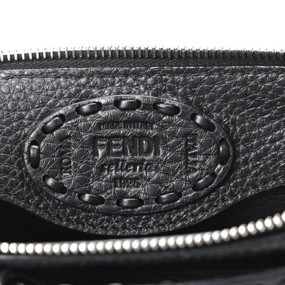 Fendi Cuoio Romano Selleria Sintetica Tape Stitch Mini By The Way Boston Bag Black 6 of 10