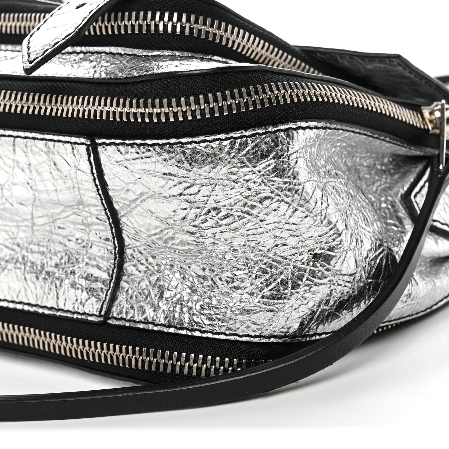Proenza Schouler Metallic Paper Lambskin Medium PS1 Plus Zip