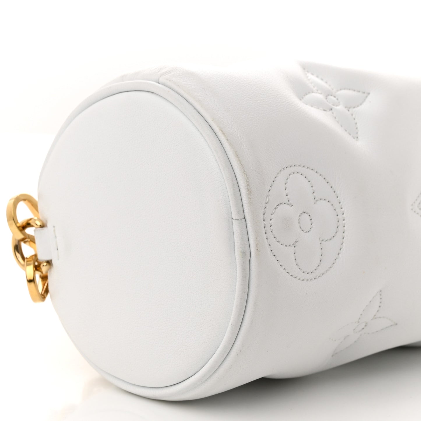 Calfskin Bubblegram Papillon BB Snow White