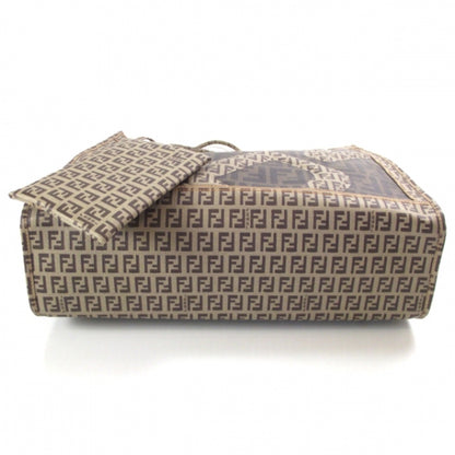 Fendi Zucca Spalmati Large Shopping Tote Tobacco 4 of 11