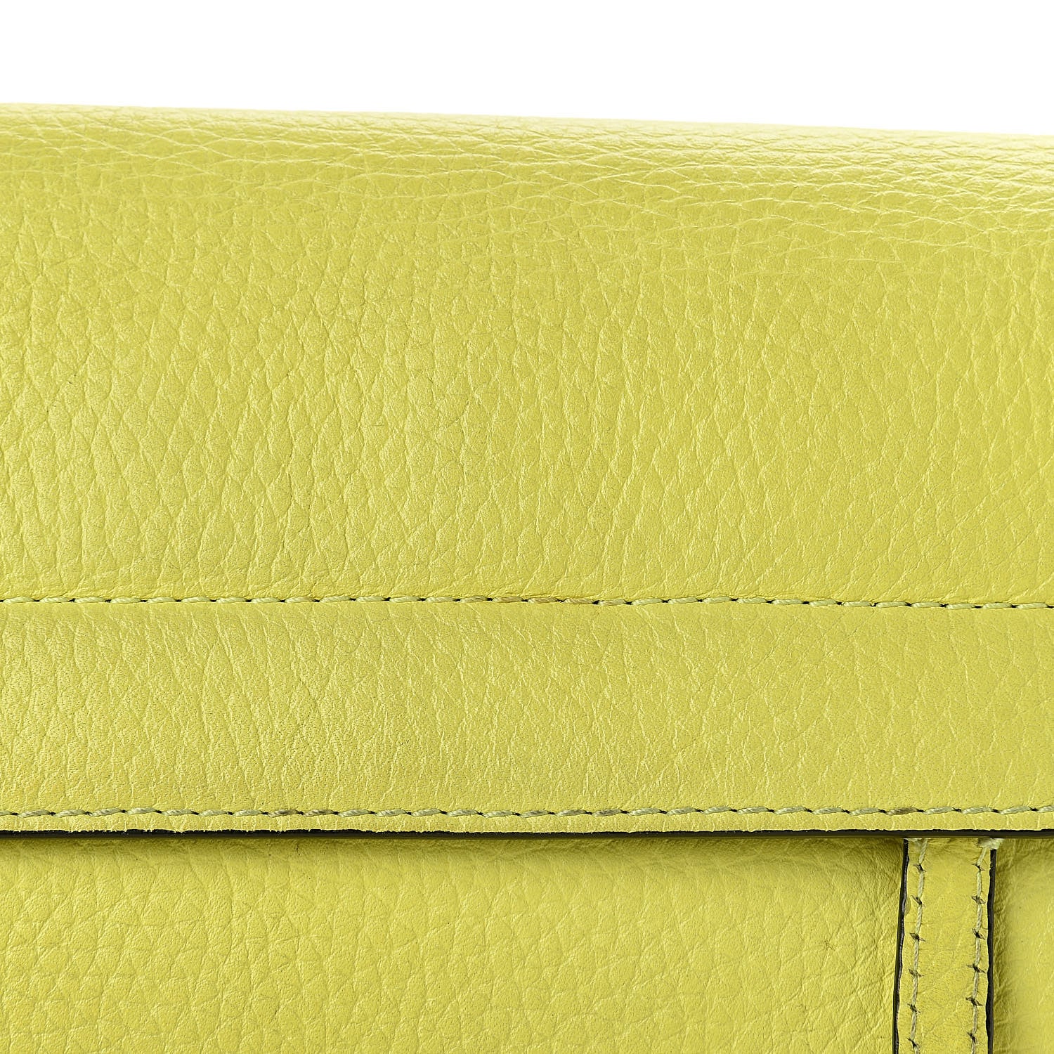 Burberry Signature Grain Small Burleigh Crossbody Bag Neon Yellow 11 of 18