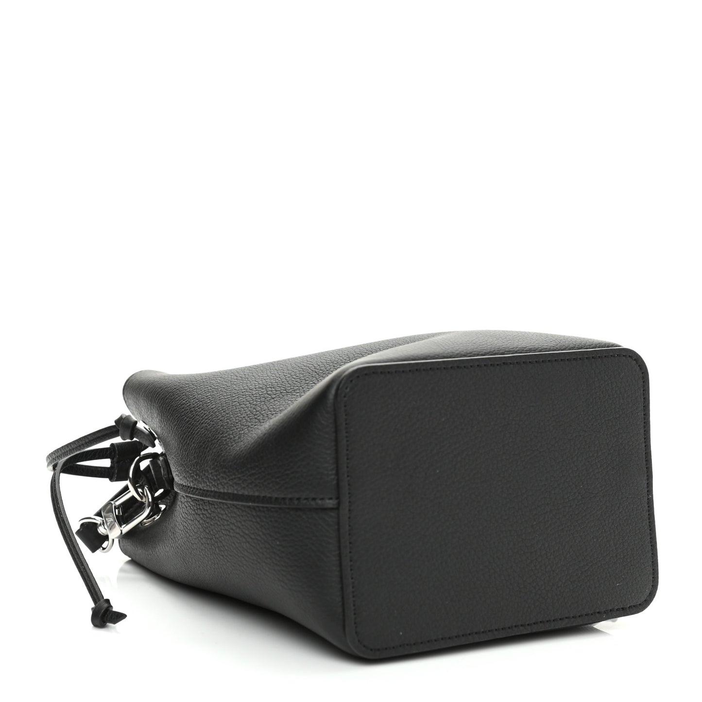 Calfskin Nano Lockme Bucket Black