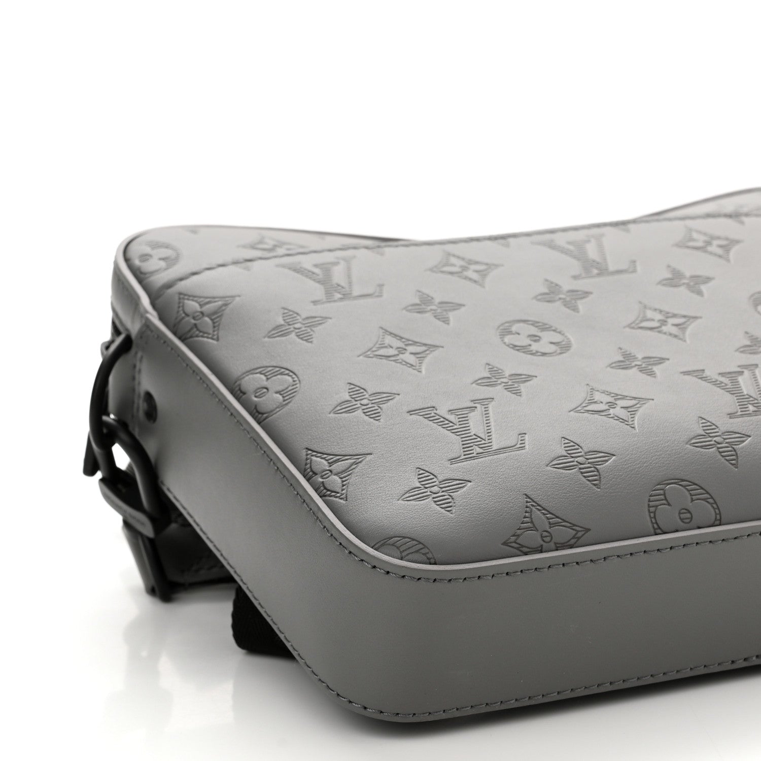 Louis Vuitton Calfskin Monogram Shadow Duo Messenger Anthracite Gray 8 of 10