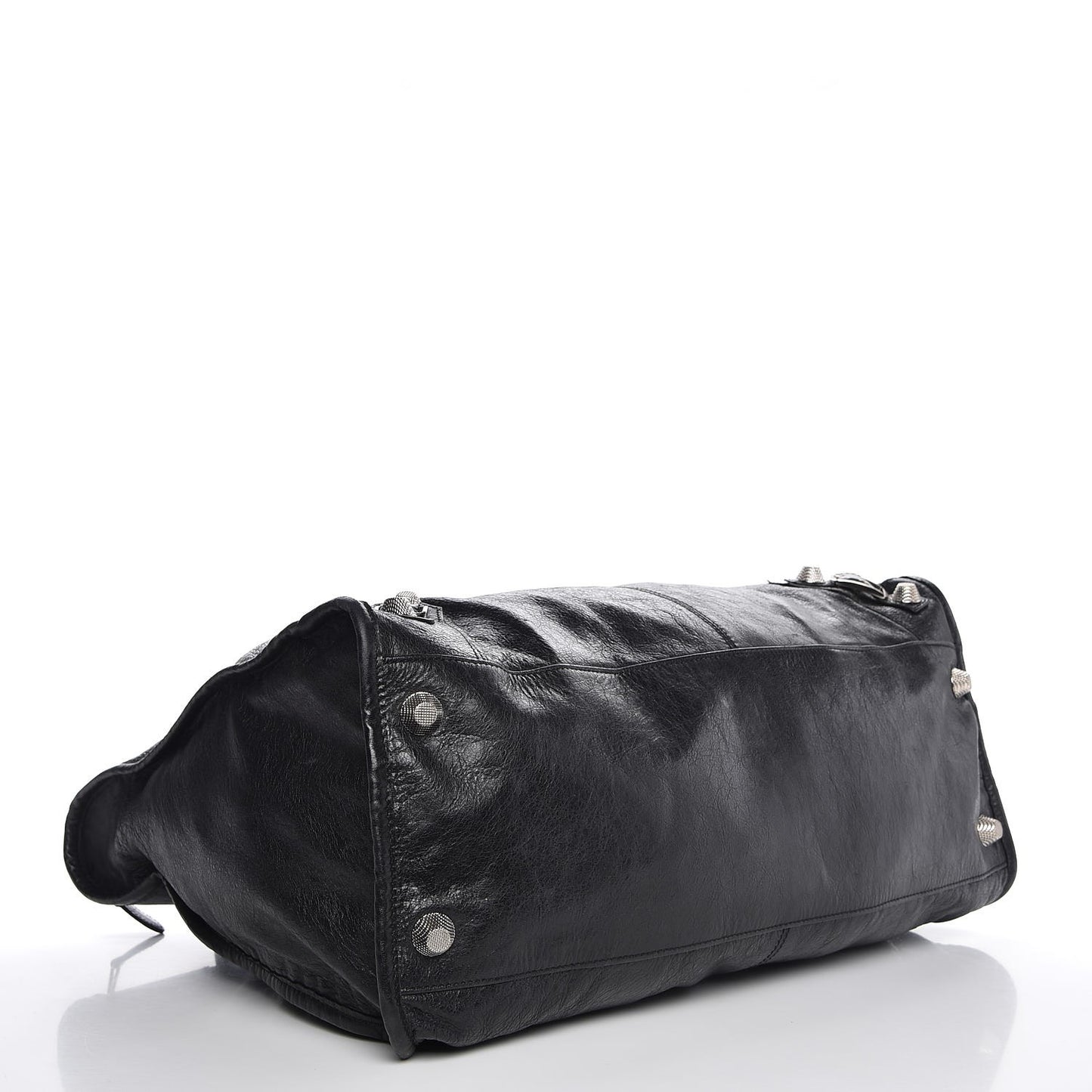 Agneau Giant 21 Silver Hardware Weekender Black