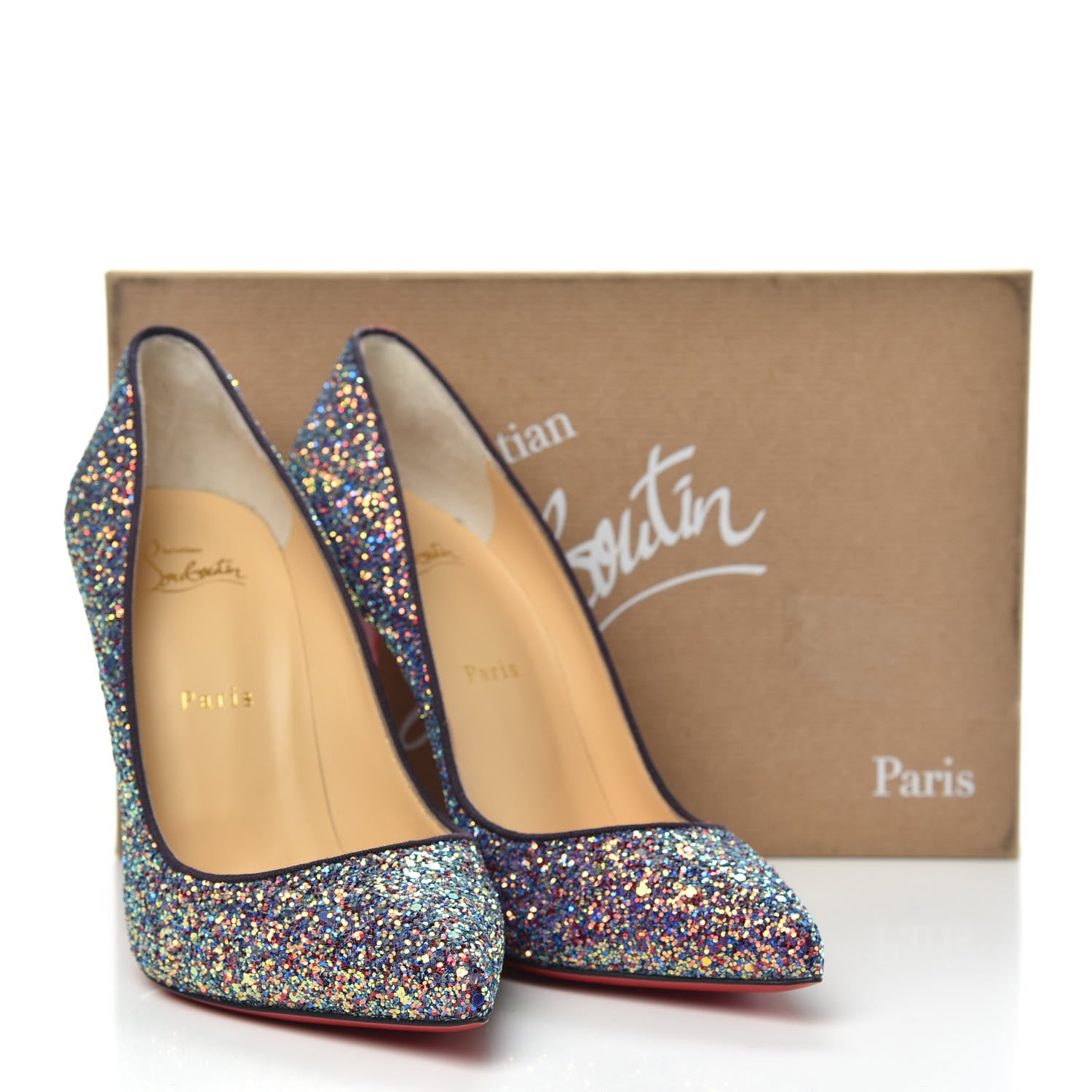 Christian Louboutin Glitter Milkyway Pigalle Follies 100 Pumps 39.5 Multicolor 9 of 9