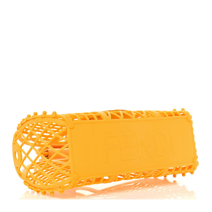 Fendi Recycled Plastic Vitello Liberty Matte Small Fendi Basket Clementine 3 of 9